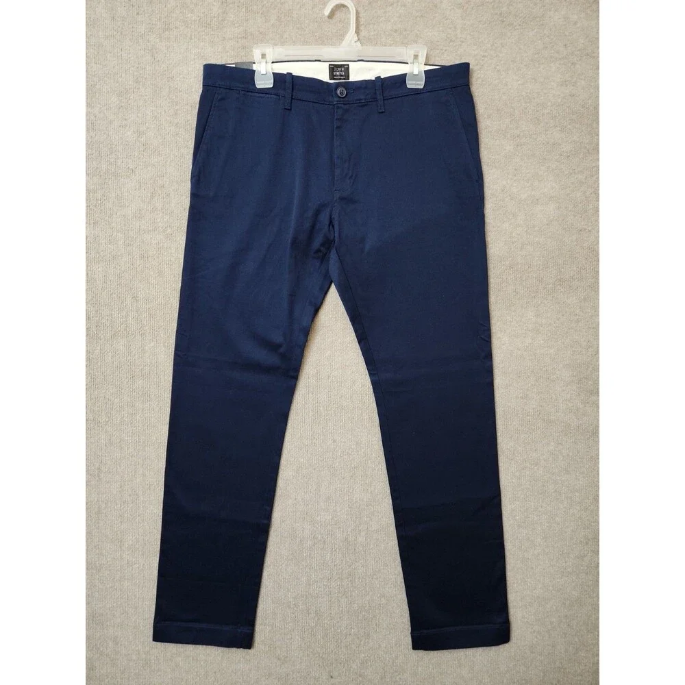 J Crew 484 Slim-fit Stretch Chino Pants Mens 34x32 Navy Blue NEW
